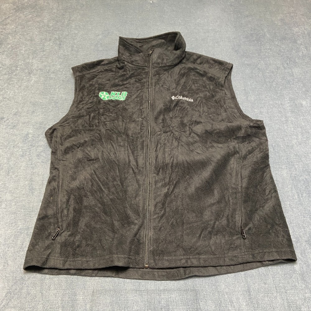 Columbia Sportswear Company KLB Sons Fleece Vest Men 2XL Black Mock Neck Outdoor